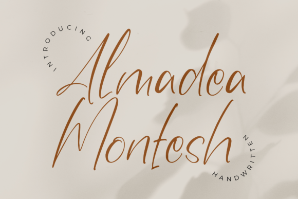 Almadea Montesh: A Handwritten Font That Elevates Handmade Products
