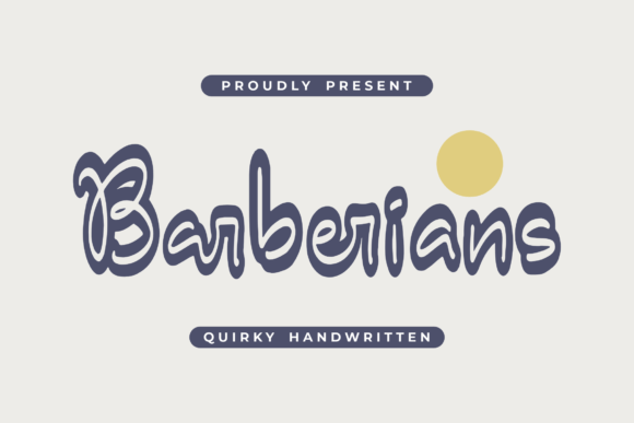 Barberians: A Quirky Handwritten Font for Authentic Brand Identity
