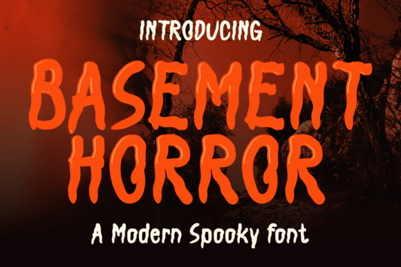 Basement Horror: A Spooky Display Font for Editorial Design