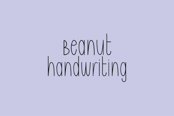 Beanut: A Friendly Handwritten Font for Warm Brand Identities