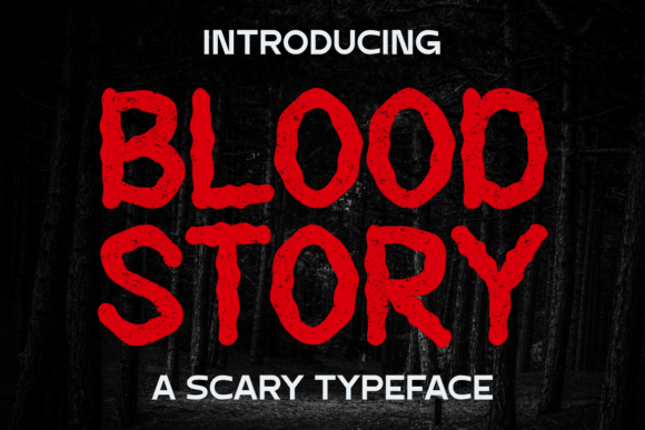 Blood Story: A Spooky Display Font for Halloween Campaigns