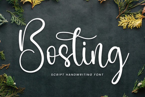 Bosting: A Dainty Script Font for Thoughtful Editorial Moments