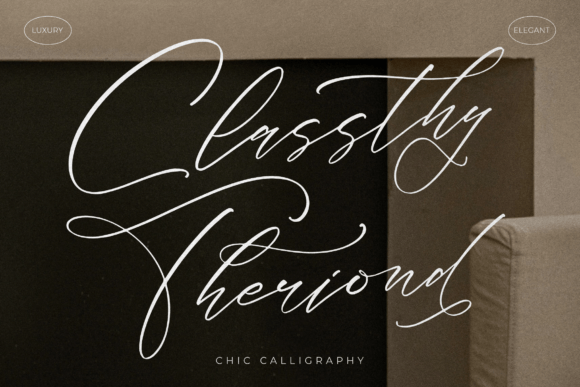 Classthy Theriond: A Luxury Script Font for Real Business Branding