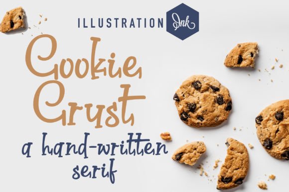 Cookie Crust: A Handwritten Display Font for Editorial Warmth