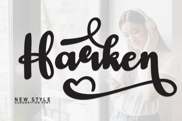 Harken: A Sweet Handwritten Display Font for Scroll-Stopping Campaigns
