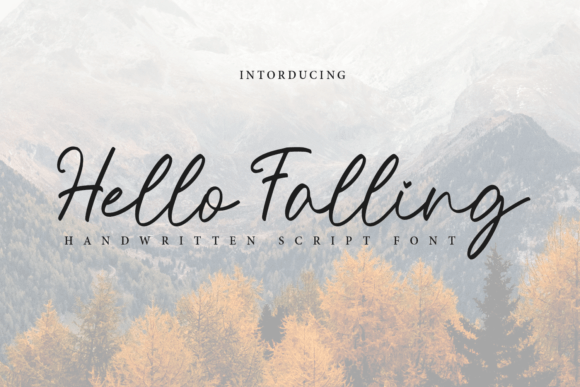 Hello Falling: A Modern Handwritten Font for Editorial Design