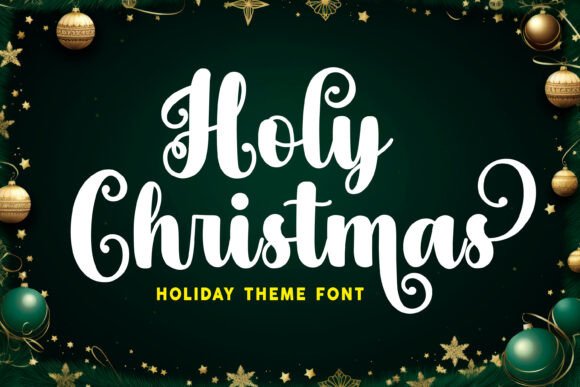 Holy Christmas: A Handwritten Script Typeface for Warm, Festive Web Design