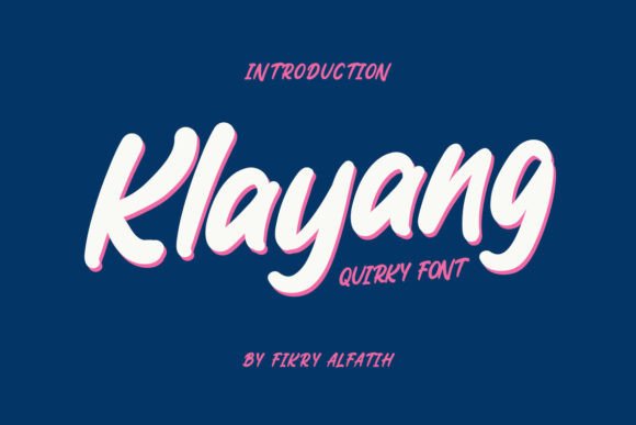 Klayang: A Playful Handwritten Font for Crafters & Sellers