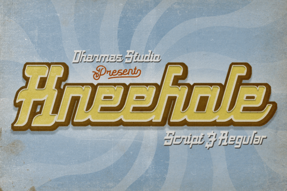 Kneehole: A Vintage-Inspired Display Font for Editorial Design
