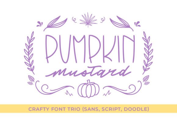 Pumpkin Mustard: A Versatile Script & Serif Font for Handmade Brands