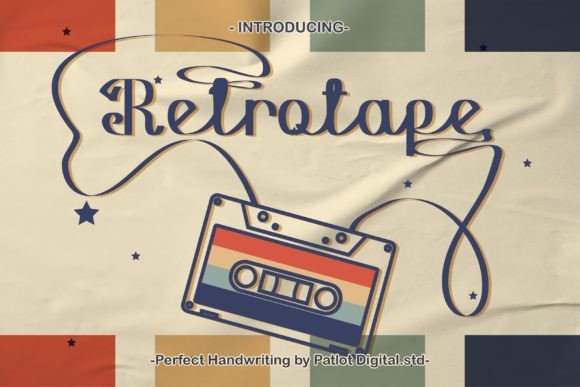 Retro Tape: A Handwritten Script Font for Digital Brand Warmth