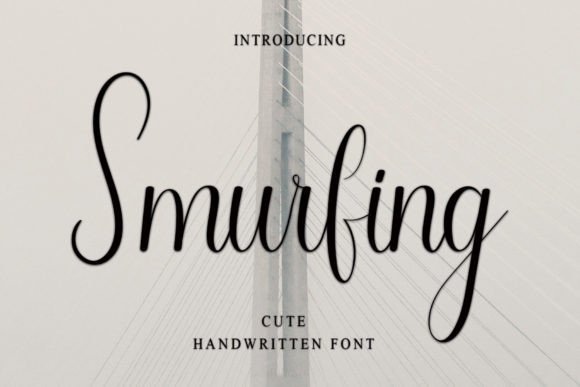 Smurfing: A Handwritten Font for Editorial Elegance