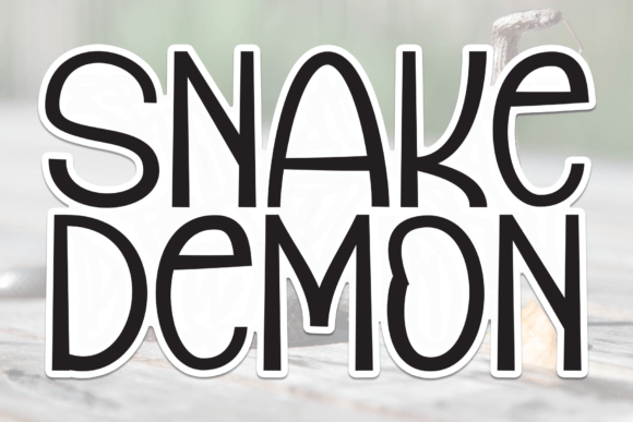 Snake Demon: A Friendly Handwritten Display Font for Editorial Charm